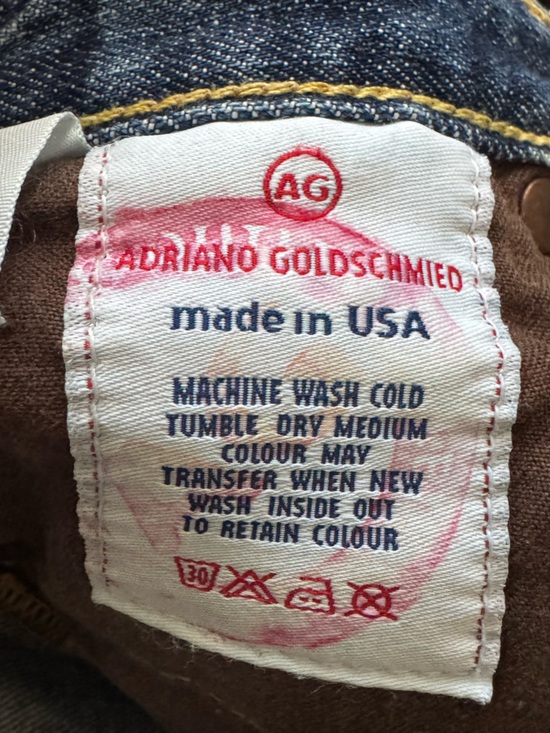 AG Adriano Goldschmied ‘Angelina’ Jeans Made in USA Sz 27 Embroidered Pocket - Picture 10 of 10